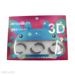 Hot selling reusable 3D false eyelashes with top quality