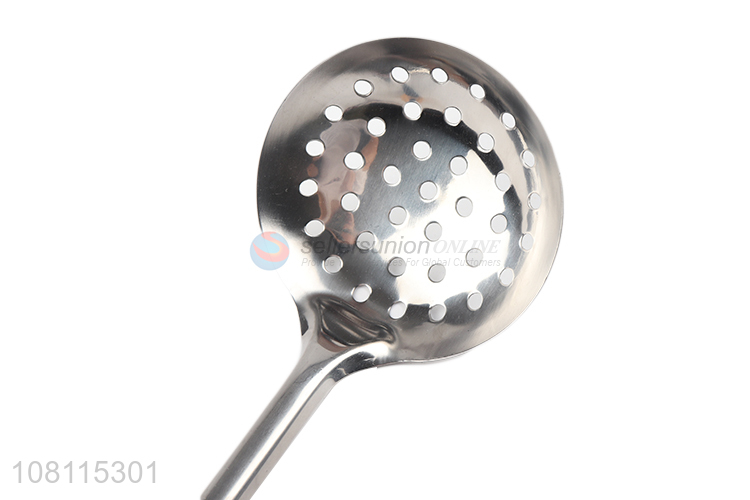 Hot Sale Long Handle Slotted Ladle Kitchen Spoon Strainer