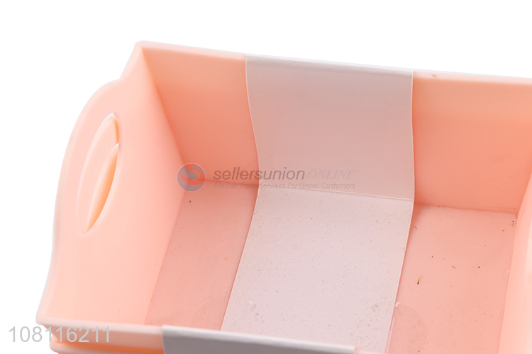 New arrival pink simple cosmetic box household storage box