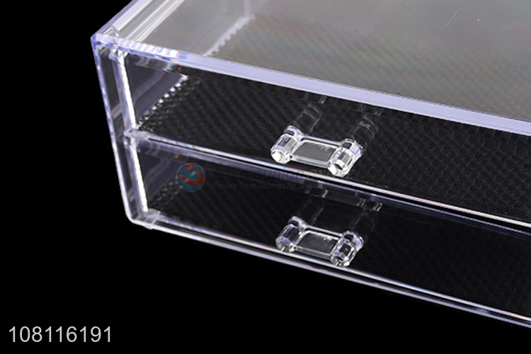 Good price transparent makeup storage box drawer set