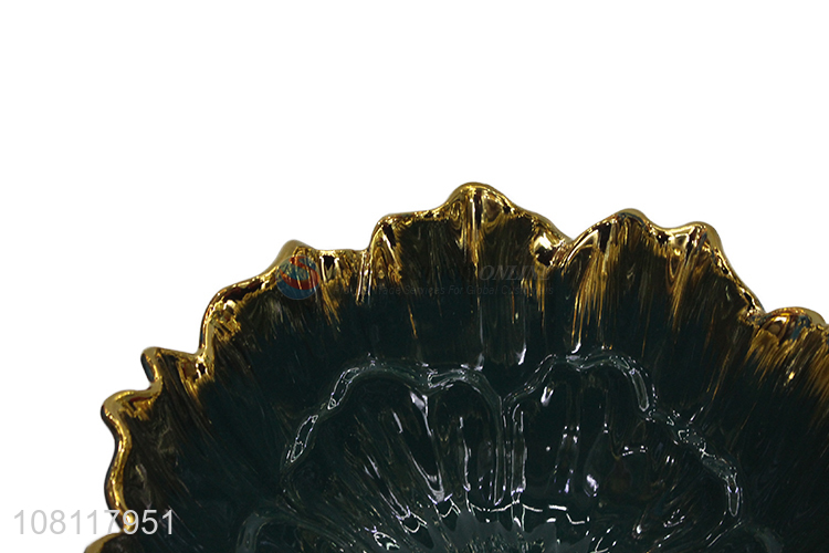 Recent design European style ceramic fruit plate serving tray