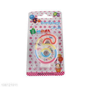 Factory direct sale cute number digital candle for birthday