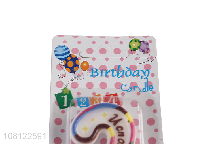 Best sale creative birthday cake decoration number candles