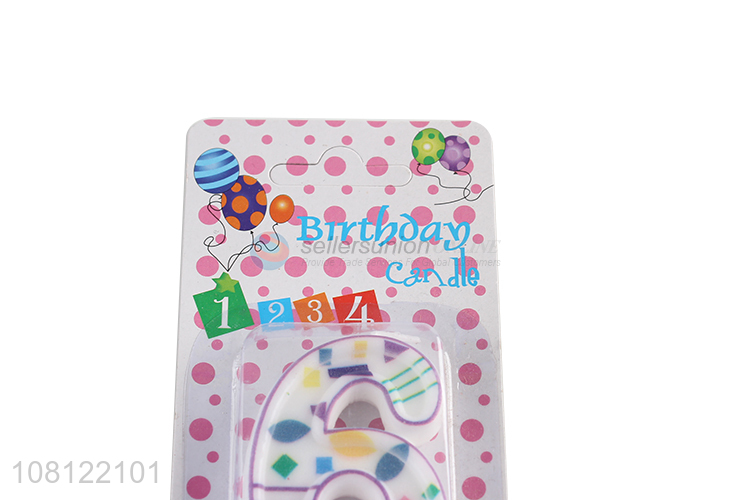 Best price colourful creative  birthday number candle for sale