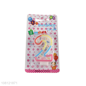 Hot products cute design birthday number candles for cake