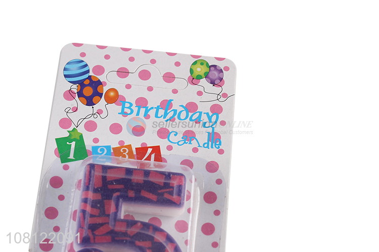 Factory wholesale creative cake decoration birthday number candle
