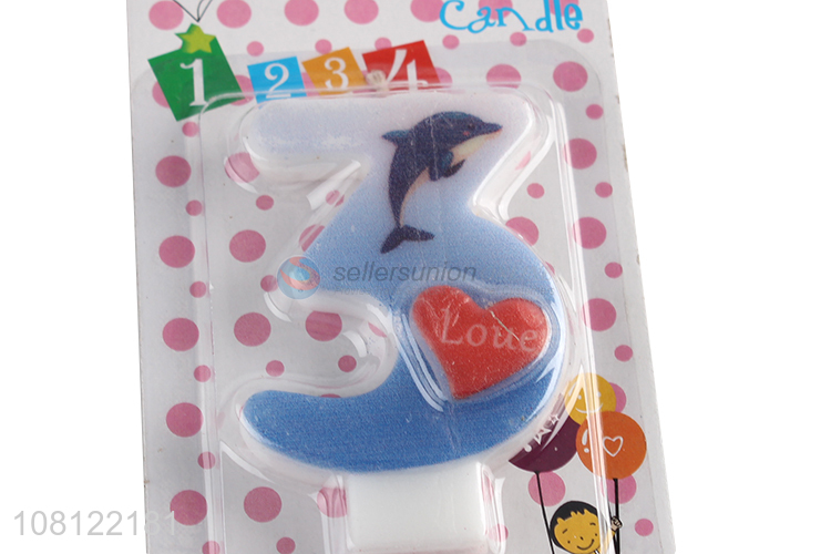 Online wholesale creative cake accessories number birthday candles