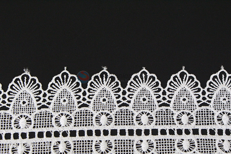 Yiwu market polyester embroidery lace fabric lace trim