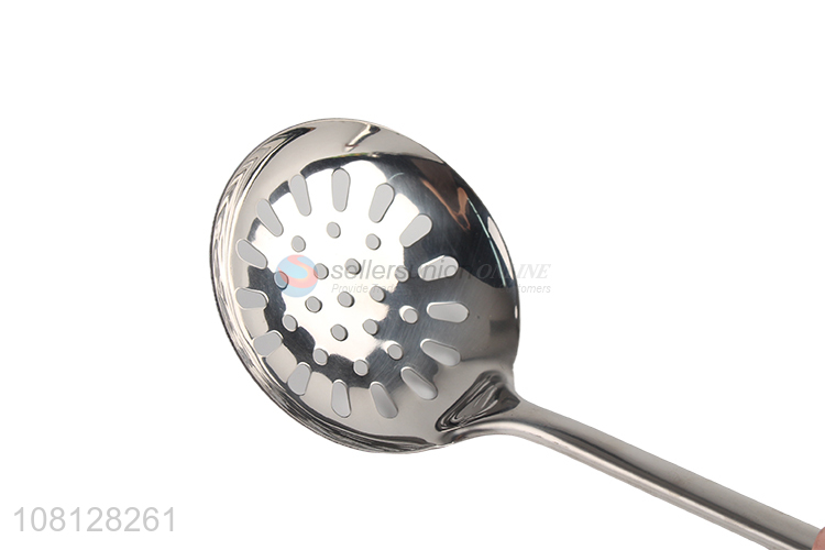 Wholesale silver stainless steel colander kitchen utensils