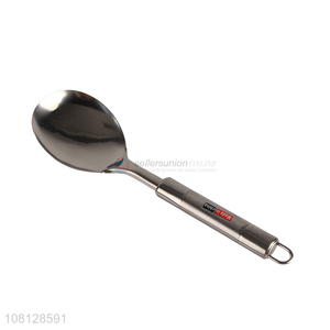 Yiwu supplier silver rice spoon restaurant meal spoon