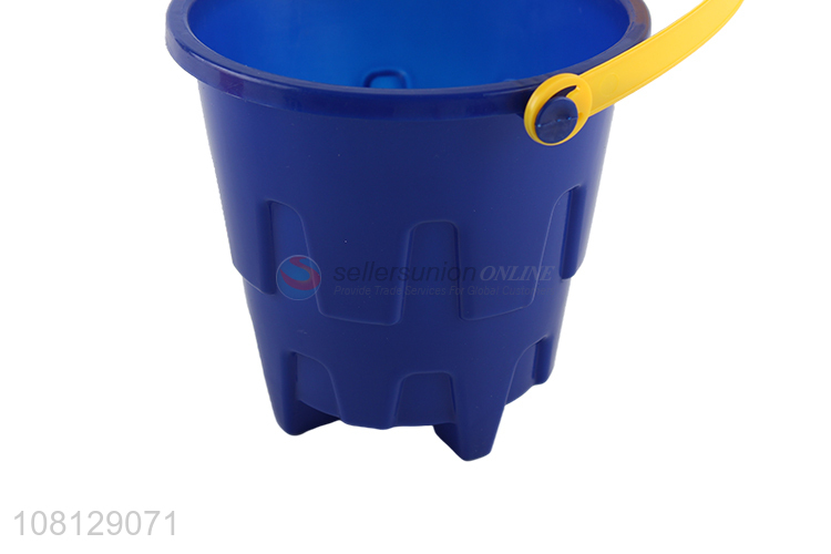 Wholesale 5inch plastic castle bucket sand bucket sand toys