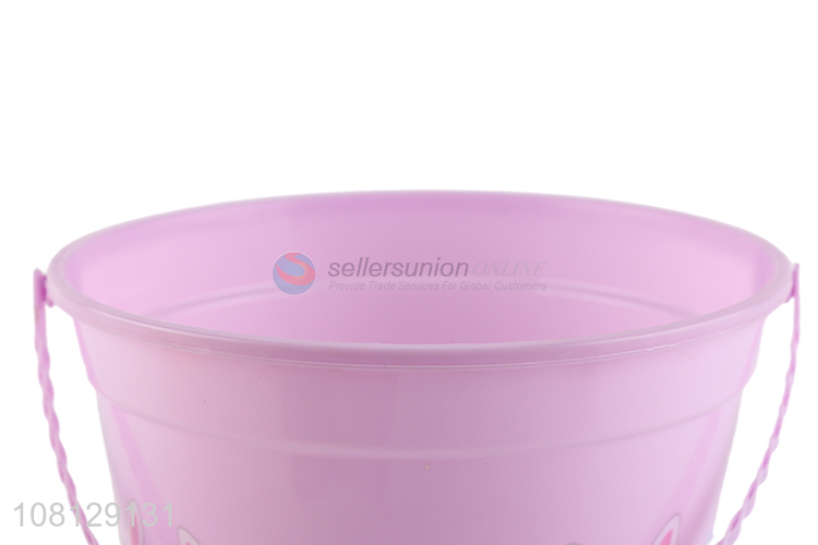 Hot selling Easter bucket heat tranfer printing plastic bucket