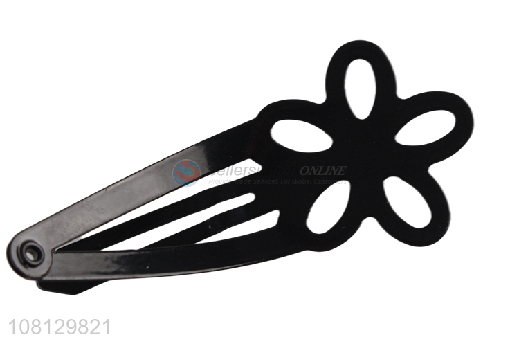 Good price balck iron hairpin flower hairpin for children