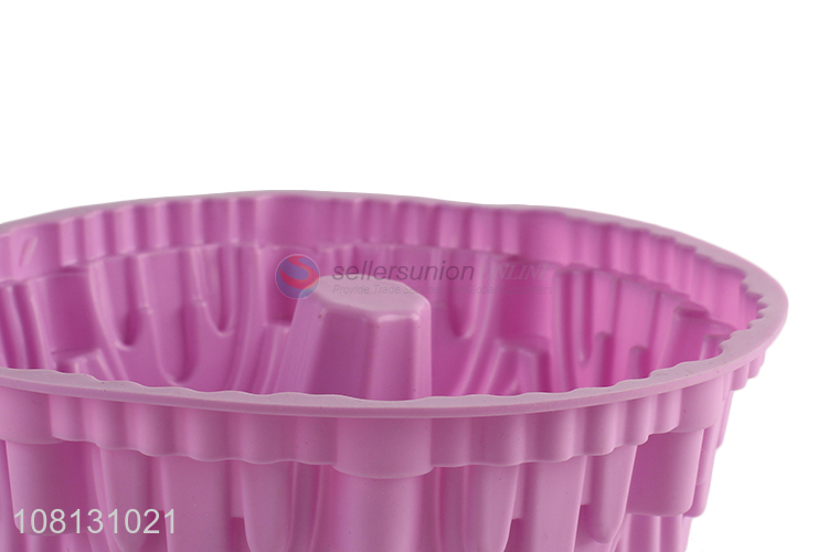 Yiwu wholesale purple silicone cake mold for kitchen baking