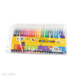 Best selling 24colors non-toxic children watercolors pen