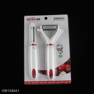 Hot sale white peeler fruit knife stainless steel melon planer