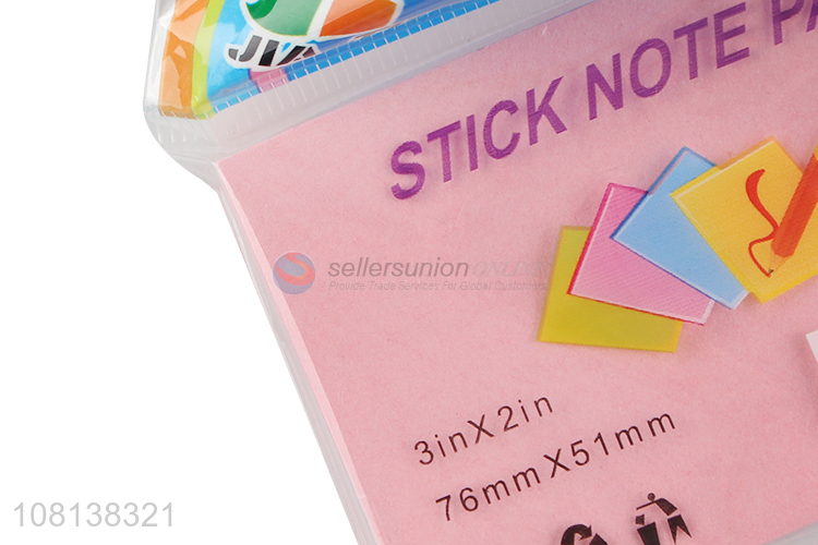 Bottom price colored paper sticky note pads for students