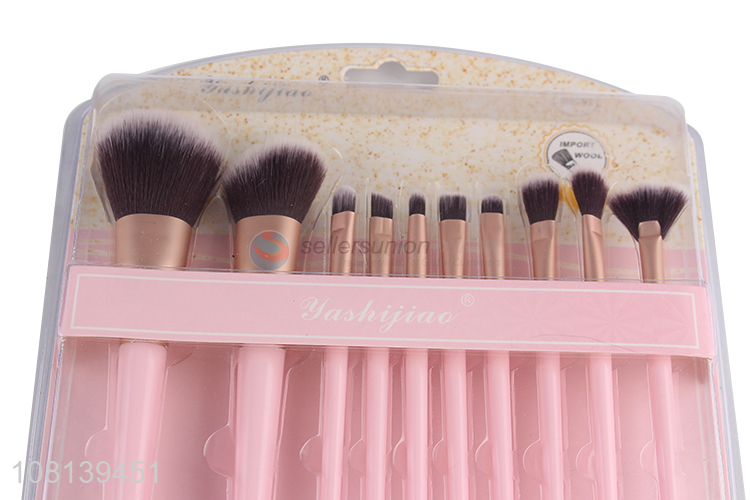 New products plastic makeup brushes ladies beauty brushes