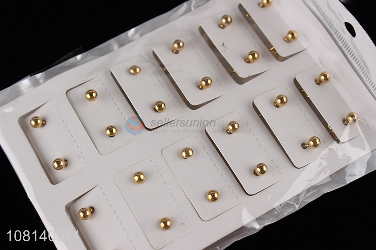 China wholesale golden women jewelry ear studs for decoration