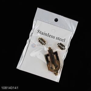 Good quality stainless steel fashion earrings ear studs set