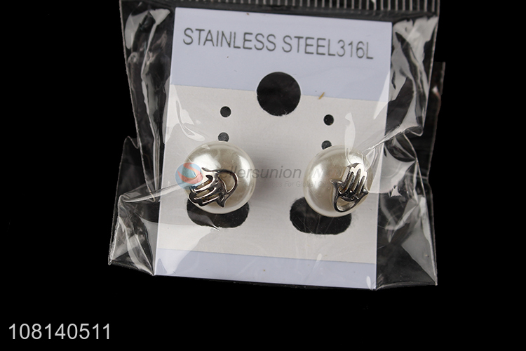 Good selling creative durable stainless steel ear studs