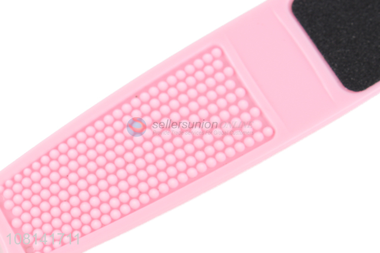 Online wholesale double sided emery foot file with plastic handle