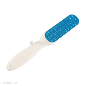 Factory supply pp handle double sided stainless iron foot file