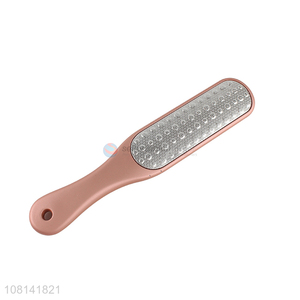 Hot items rose gold stainless steel foot file with ABS handle