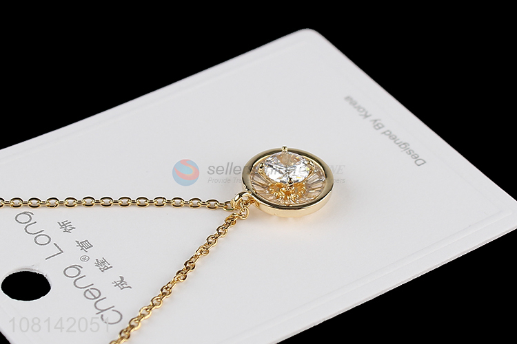 New product high-end rhinestone pendant necklace Valentine's gift