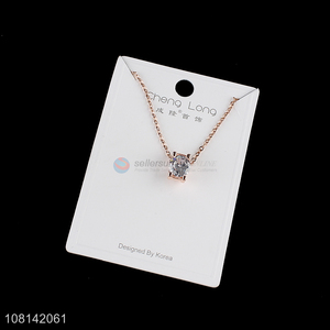 High quality women fashion jewelry diamond pendant necklaces