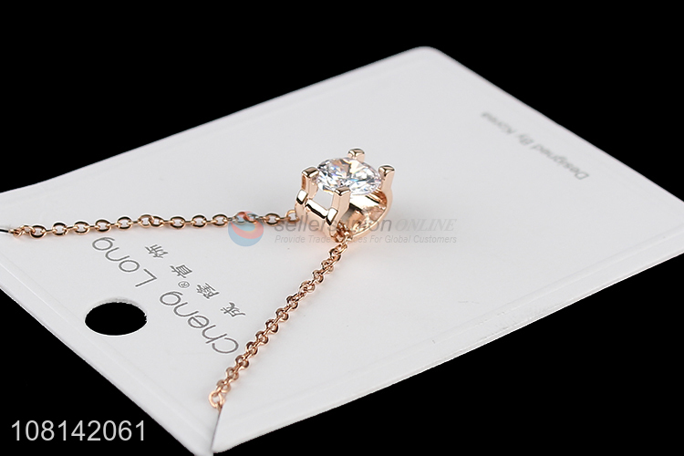 High quality women fashion jewelry diamond pendant necklaces