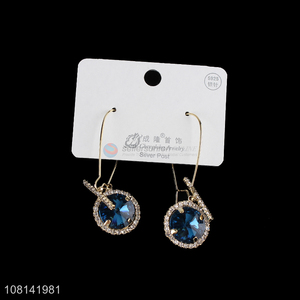 Top products brilliant blue gemstone earrings women's earrings