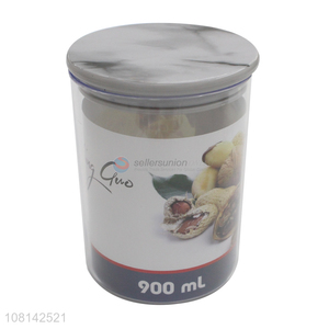 Good quality 900ml plastic storage tank sealed storage jar