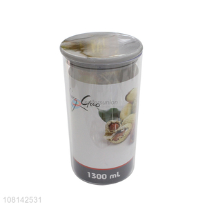 Yiwu direct sale 1300ml storge jar kitchen sealed jar
