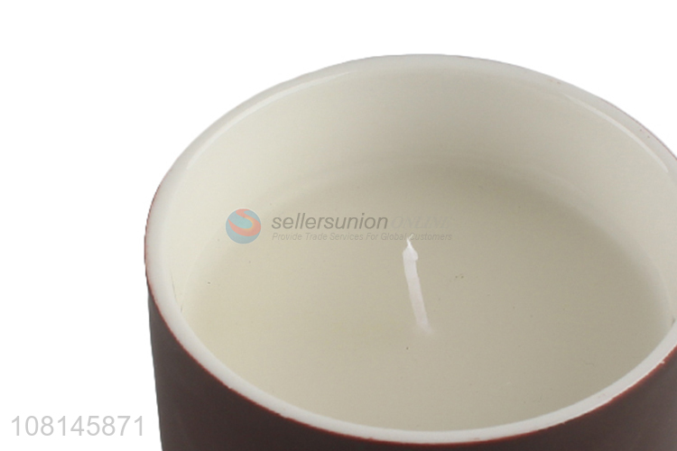 Hot Sale Decorative Ceramic Jar Candles For Dining Room