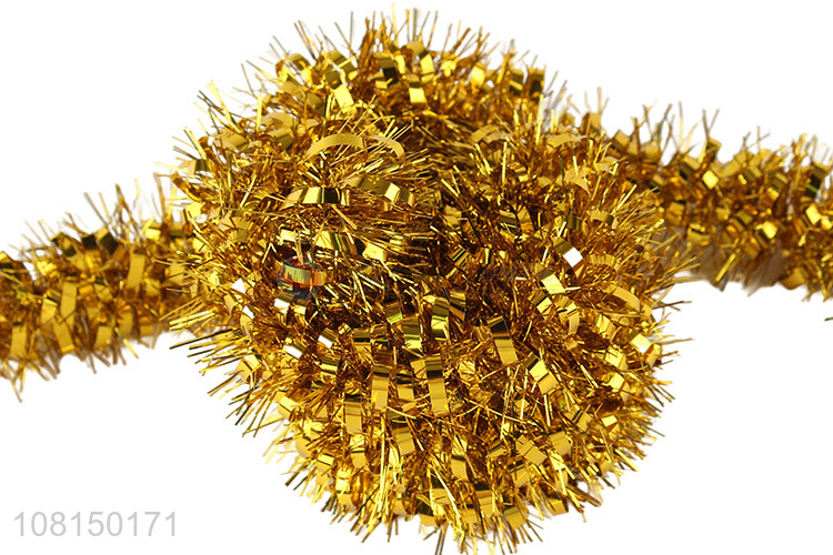 Cheap price golden wedding pendant party decorative tinsel