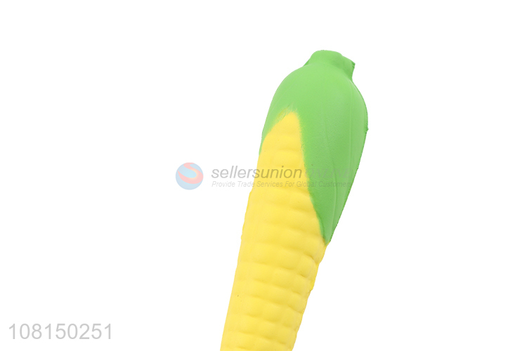 New Design Corn Shape  Squishy Decompression Pen Gel Pen