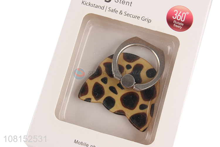 Factory wholesale cute cat-ear mobile phone holder with ring