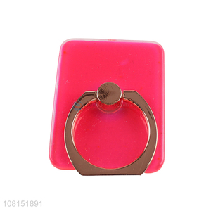 China market stickable mobile phone holder with metal ring