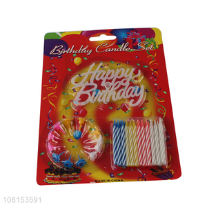 Low price colorful cake candles for birthday party celebration