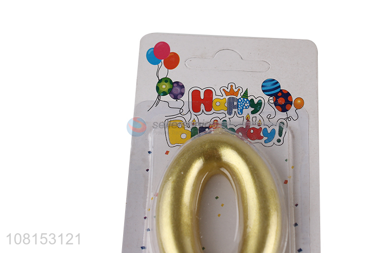 New arrival metallic numeral cake candle for party celebration