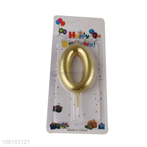 New arrival metallic numeral cake candle for party celebration