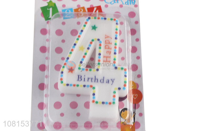 Popular product 0-9 birthday cake number candle wholesale