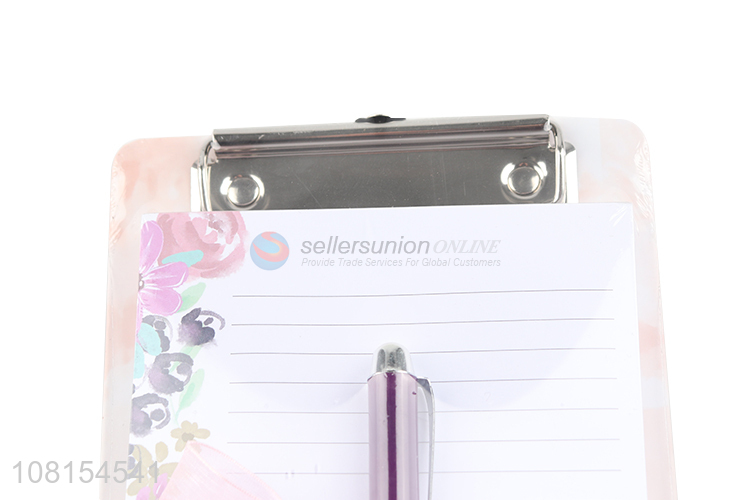 Yiwu wholesale creative memo pad with gel pen for students