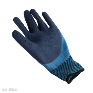 Factory supply double-layer latex waterproof work gloves