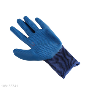 Factory price latex embossing work gloves for gardening