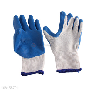 China supplier 10 stitches latex work gloves for construction
