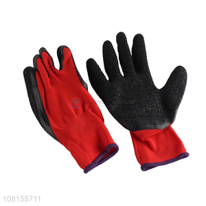 Hot sale latex crinkle work gloves hand protection gloves