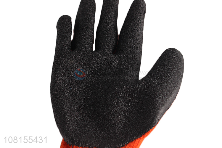 New arrival latex crinkle winter work gloves for industry