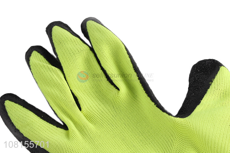 New product all purpose latex crinkle work gloves wholesale